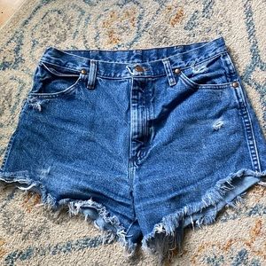 Wrangler cut off Jean shorts
